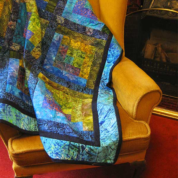 batik lap quilt