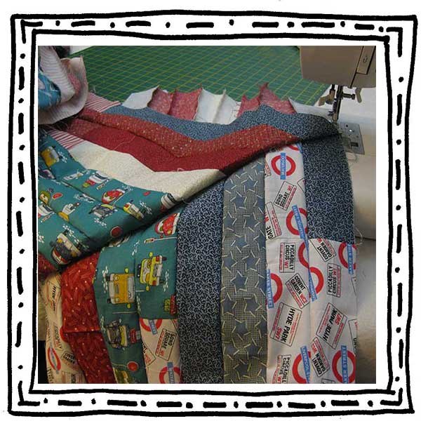 Personalised quilt – work in progress