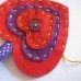 Make your own heart keyring   - felt craft kit