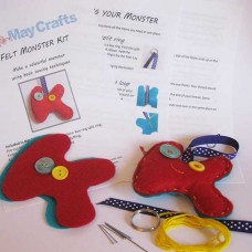 Make your own monster keyring   - felt craft kit