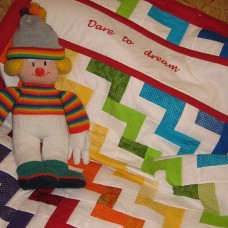 Rainbow Dreams Quilt (Cot)